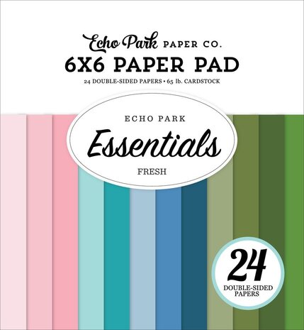 Echo Park Essentials Fresh 6x6 Inch Paper Pad (FRE393023) Echo Park Essentials Fresh 6x6 Inch Paper Pad (FRE393023)
