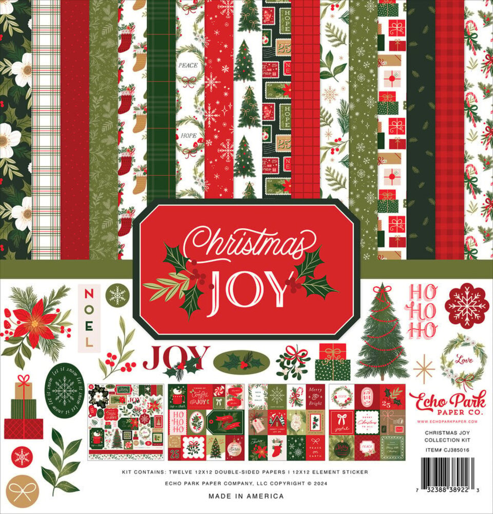 Echo Park Christmas Joy 12x12 Inch Collection Kit (CJ385016) Echo Park Christmas Joy 12x12 Inch Collection Kit (CJ385016)