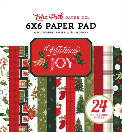 Echo Park Christmas Joy 6x6 Inch Paper Pad (CJ385023)