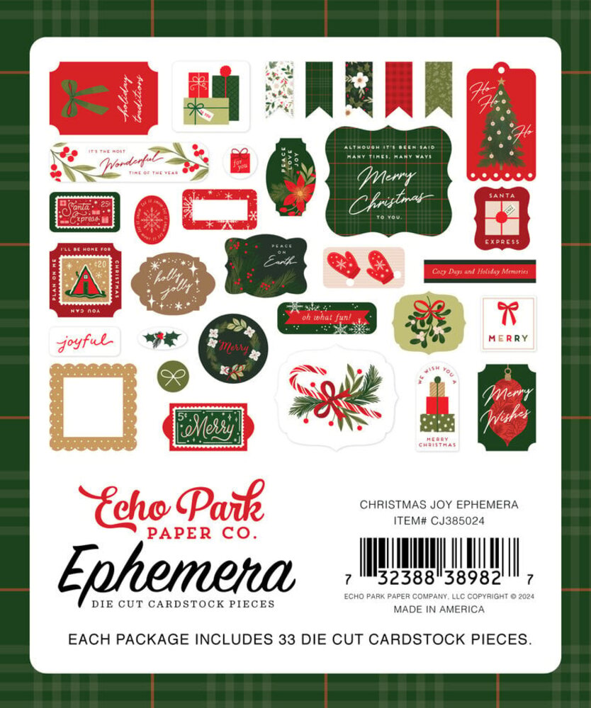 Echo Park Christmas Joy Ephemera (CJ385024) The Pooh Christmas Ephemera (WPC386024) - Copy Echo Park Christmas Joy Ephemera (CJ385024) The Pooh Christmas Ephemera (WPC386024) - Copy