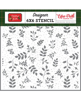 Echo Park Christmas Joy Decking The Halls Sprigs Stencil (CJ385033)