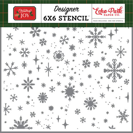 Echo Park Christmas Joy Let It Snow Snowflakes Stencil (CJ385034) Echo Park Christmas Joy Let It Snow Snowflakes Stencil (CJ385034)
