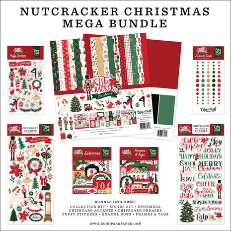 Echo Park Nutcracker Christmas 12x12 Inch Mega Bundle (NC387050) Echo Park Nutcracker Christmas 12x12 Inch Mega Bundle (NC387050)