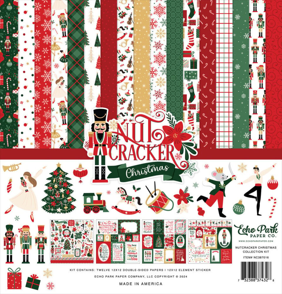 Echo Park Nutcracker Christmas 12x12 Inch Collection Kit (NC387016) Echo Park Nutcracker Christmas 12x12 Inch Collection Kit (NC387016)