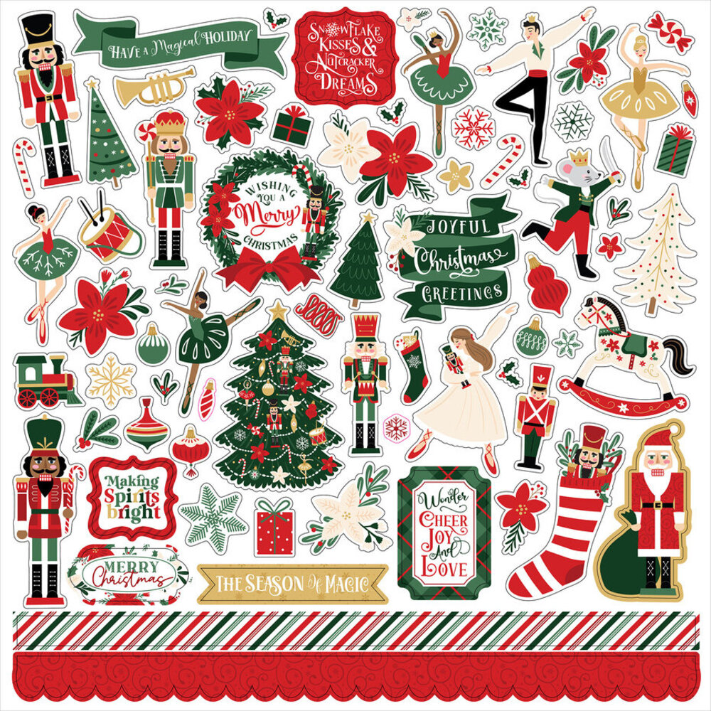 Echo Park Nutcracker Christmas 12x12 Inch Collection Kit (NC387016) Echo Park Nutcracker Christmas 12x12 Inch Collection Kit (NC387016)