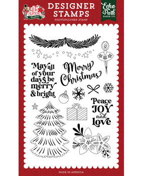 Echo Park Nutcracker Christmas Decorative Garland Clear Stamp (NC387043)* Echo Park Nutcracker Christmas Decorative Garland Clear Stamp (NC387043)*