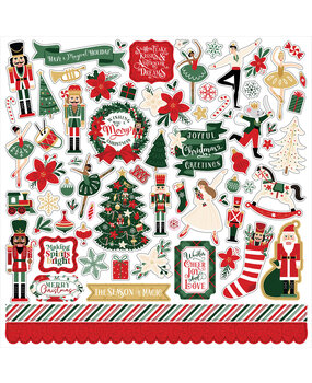 Echo Park Nutcracker Christmas 12x12 Inch Element Sticker (NC387014) Echo Park Nutcracker Christmas 12x12 Inch Element Sticker (NC387014)