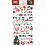 Echo Park Nutcracker Christmas 6x13 Inch Chipboard Word & Phrases (NC387022)