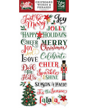Echo Park Nutcracker Christmas 6x13 Inch Chipboard Word & Phrases (NC387022) Echo Park Nutcracker Christmas 6x13 Inch Chipboard Word & Phrases (NC387022)