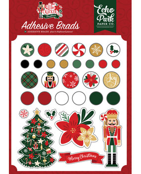 Echo Park Nutcracker Christmas Adhesive Brads (NC387020)* Echo Park Nutcracker Christmas Adhesive Brads (NC387020)*