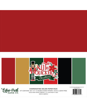 Echo Park Nutcracker Christmas 12x12 Inch Coordinating Solids Paper Pack (NC387015)* Echo Park Nutcracker Christmas 12x12 Inch Coordinating Solids Paper Pack (NC387015)*