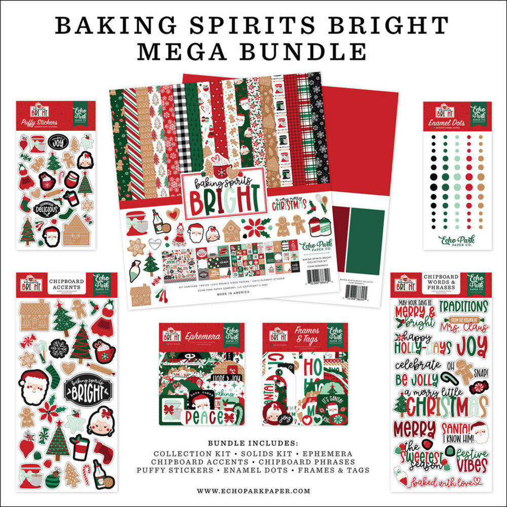 Echo Park Baking Spirits Bright 12x12 Inch Mega Bundle (BSB388050) Echo Park Baking Spirits Bright 12x12 Inch Mega Bundle (BSB388050)