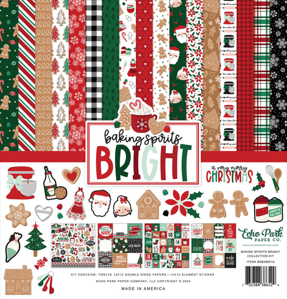 Echo Park Baking Spirits Bright 12x12 Inch Collection Kit (BSB388016)