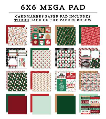 Echo Park Baking Spirits Bright 6x6 Inch Mega Pad (BSB388031) Echo Park Baking Spirits Bright 6x6 Inch Mega Pad (BSB388031)
