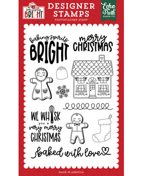 Echo Park Baking Spirits Bright Gingerbread Clear Stamp (BSB388044)