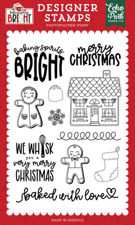 Echo Park Baking Spirits Bright Gingerbread Clear Stamp (BSB388044)
