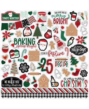 Echo Park Baking Spirits Bright 12x12 Inch Element Sticker (BSB388014)* Echo Park Baking Spirits Bright 12x12 Inch Element Sticker (BSB388014)*