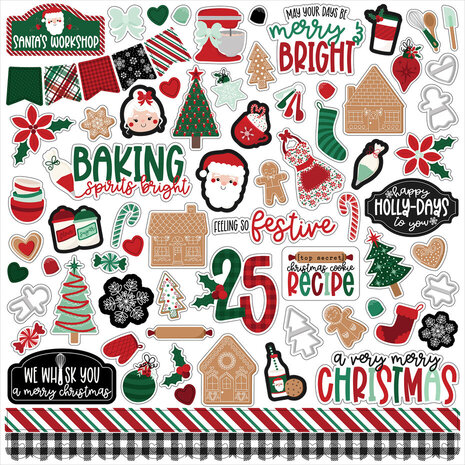 Echo Park Baking Spirits Bright 12x12 Inch Element Sticker (BSB388014) Echo Park Baking Spirits Bright 12x12 Inch Element Sticker (BSB388014)