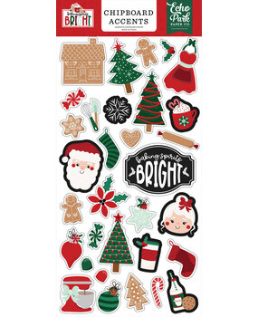 Echo Park Baking Spirits Bright 6x13 Inch Chipboard Accents (BSB388021)* Echo Park Baking Spirits Bright 6x13 Inch Chipboard Accents (BSB388021)*