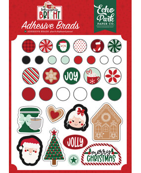 Echo Park Baking Spirits Bright Adhesive Brads (BSB388020)*