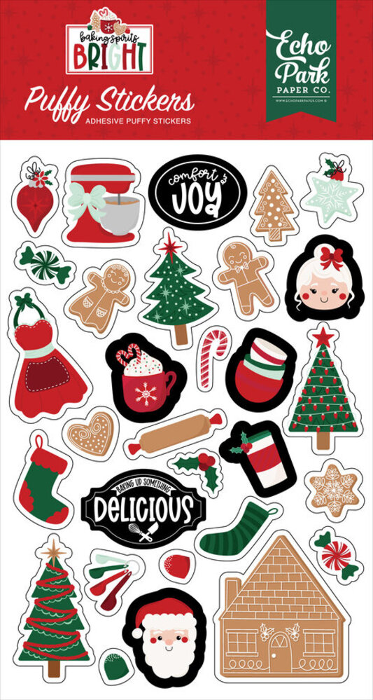 Echo Park Baking Spirits Bright Puffy Stickers (BSB388066) Echo Park Baking Spirits Bright Puffy Stickers (BSB388066)