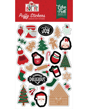 Echo Park Baking Spirits Bright Puffy Stickers (BSB388066)* Echo Park Baking Spirits Bright Puffy Stickers (BSB388066)*