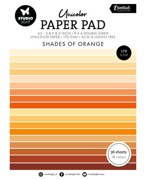 Studio Light Essentials Shades Of Orange A5 Paper Pad (SL-ES-UPP232) Studio Light Essentials Shades Of Orange A5 Paper Pad (SL-ES-UPP232)