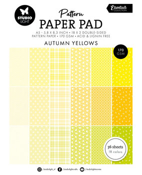 Studio Light Essentials Autumn Yellow A5 Pattern Paper Pad (SL-ES-PPP233)