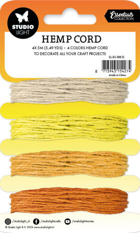 Studio Light Essentials Shades Of Yellow Hemp Cord (SL-ES-RIB12) Studio Light Essentials Shades Of Yellow Hemp Cord (SL-ES-RIB12)