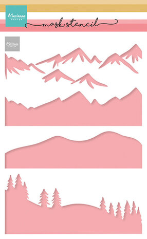 Marianne Design Masking Stencil A5 Mountain Scenery (PS8170)