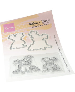 Marianne Design Eline's Animals Stamp & Die Autumn Birds (EC0203)*