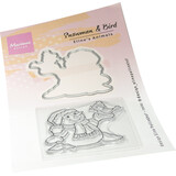 Marianne Design Eline's Animals Stamp & Die Snowman & Bird (EC0204)*