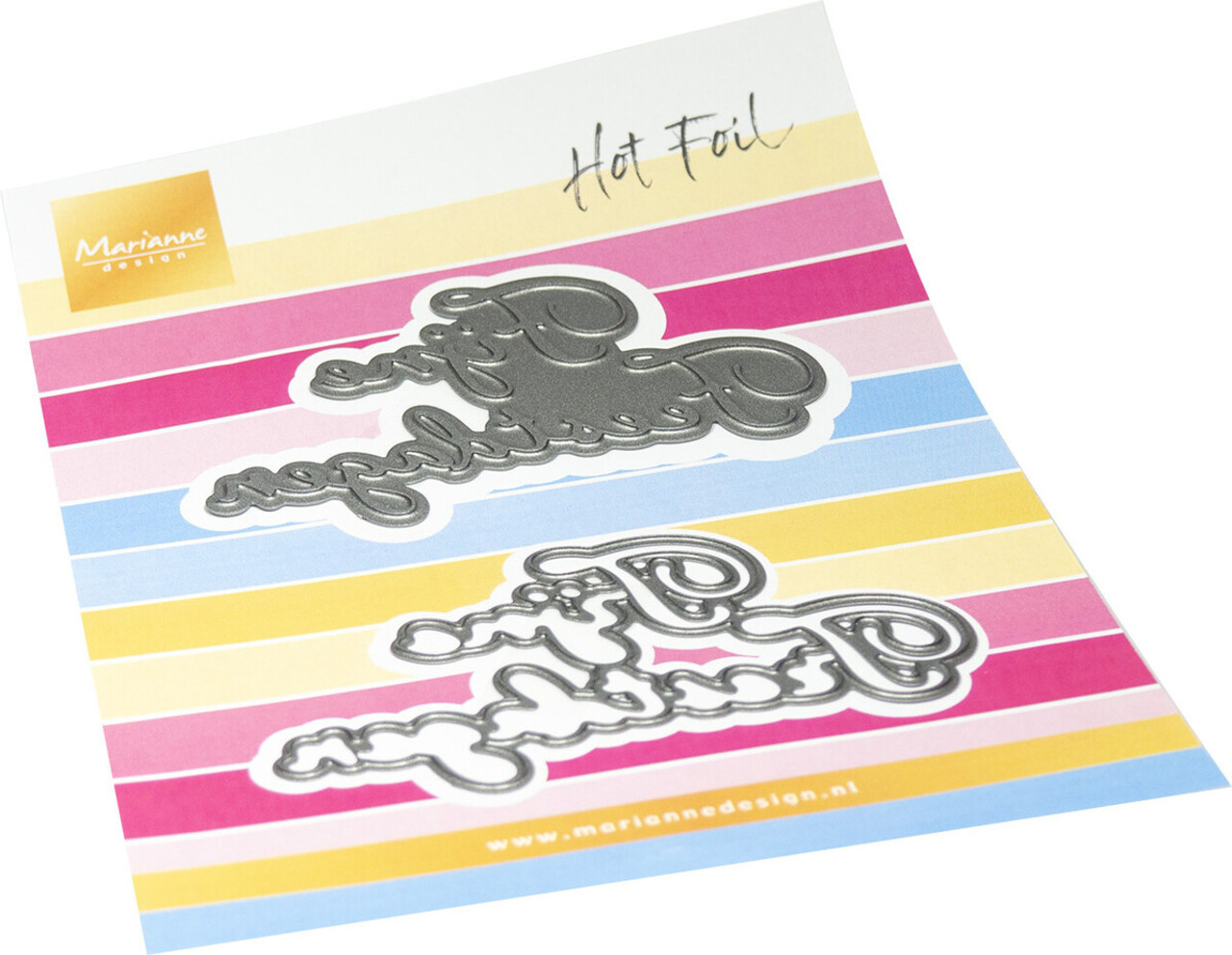 Marianne Design Hot Foil Fijne Feestdagen (CR1670)