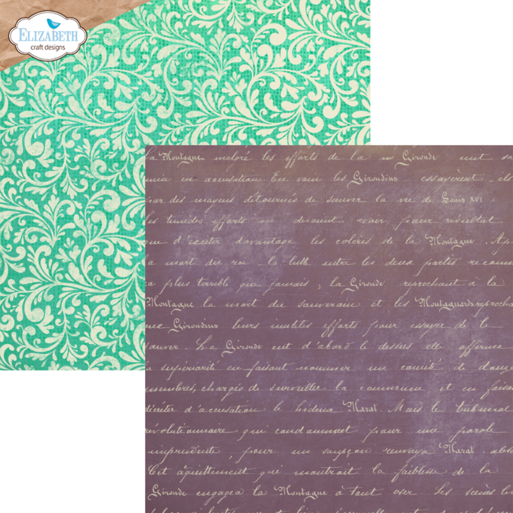 Elizabeth Craft Designs La Dolce Vita 12x12 Inch Patterned Cardstock Paper (C026)