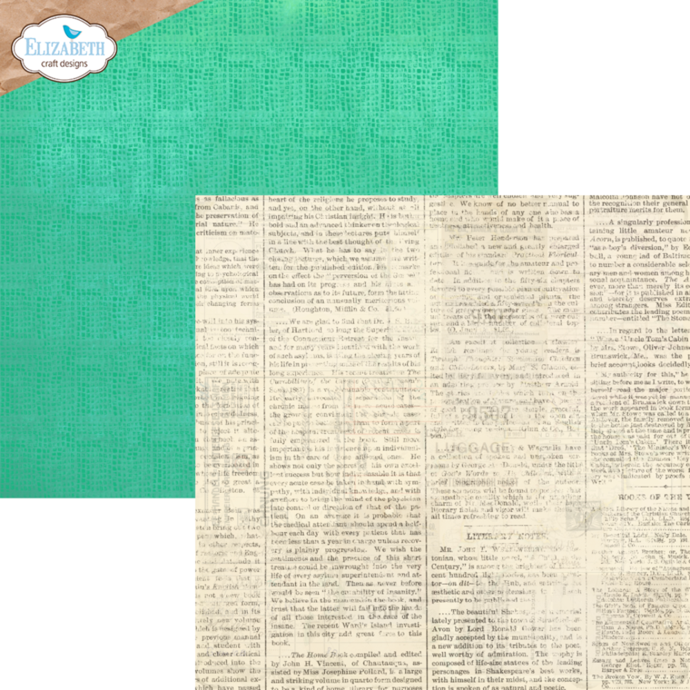 Elizabeth Craft Designs La Dolce Vita 12x12 Inch Patterned Cardstock Paper (C026)