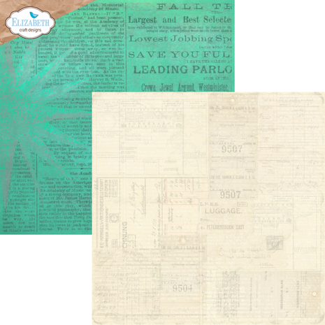 Elizabeth Craft Designs La Dolce Vita 12x12 Inch Patterned Cardstock Paper (C026)