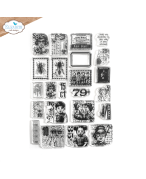 Elizabeth Craft Designs La Dolce Vita A5 Clear Stamps Postage Stamps 1 (CS372) Elizabeth Craft Designs La Dolce Vita A5 Clear Stamps Postage Stamps 1 (CS372)