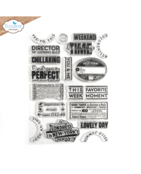 Elizabeth Craft Designs La Dolce Vita A5 Clear Stamps Travels 2 (CS373) Elizabeth Craft Designs La Dolce Vita A5 Clear Stamps Travels 2 (CS373)