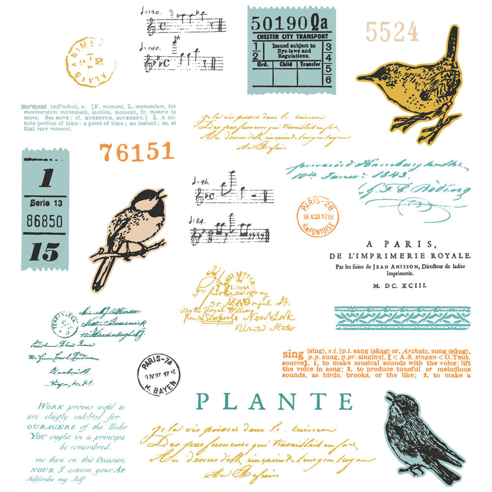 Sizzix Clear Stamps with Framelits Bird Song (666704) Sizzix Clear Stamps with Framelits Bird Song (666704)