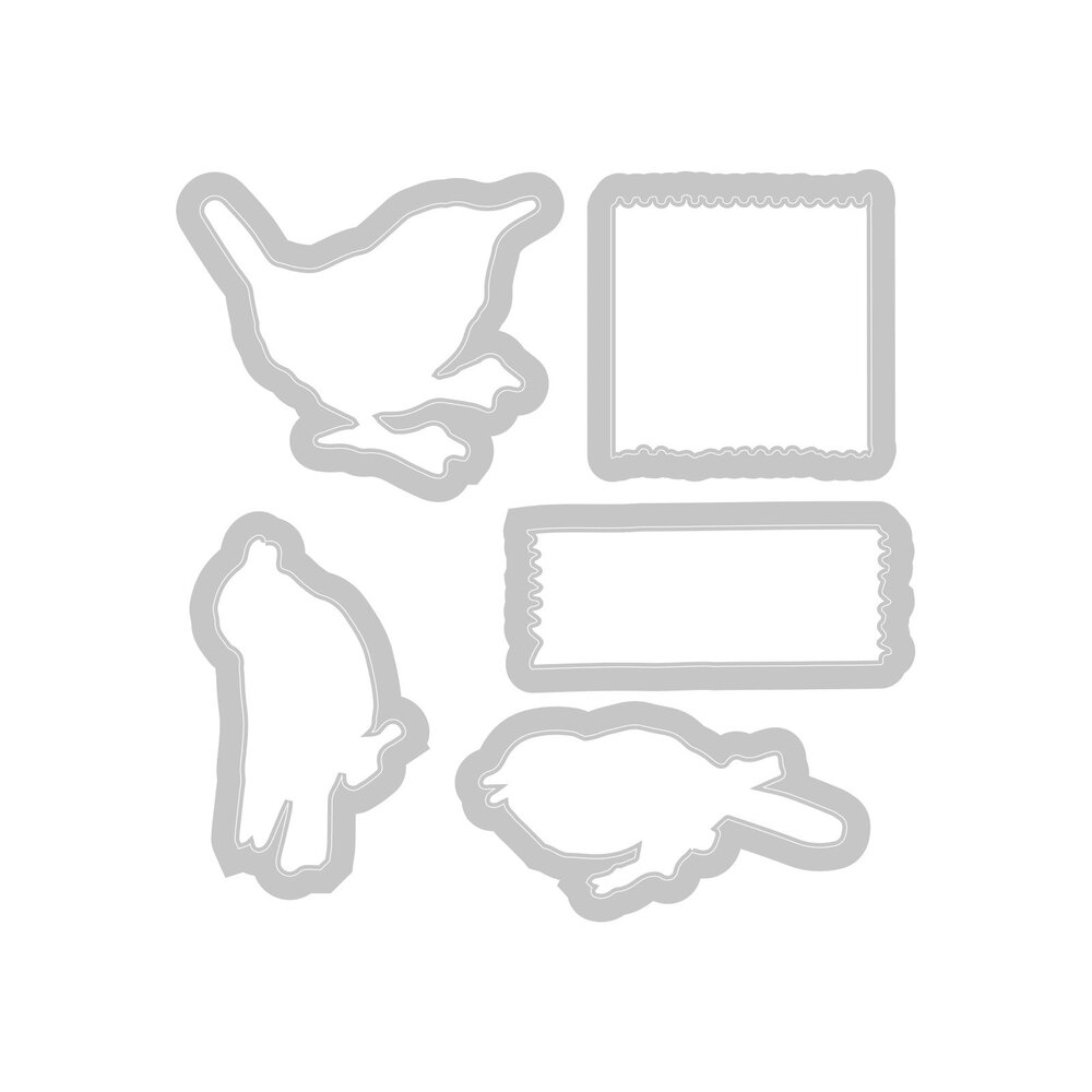 Sizzix Clear Stamps with Framelits Bird Song (666704) Sizzix Clear Stamps with Framelits Bird Song (666704)
