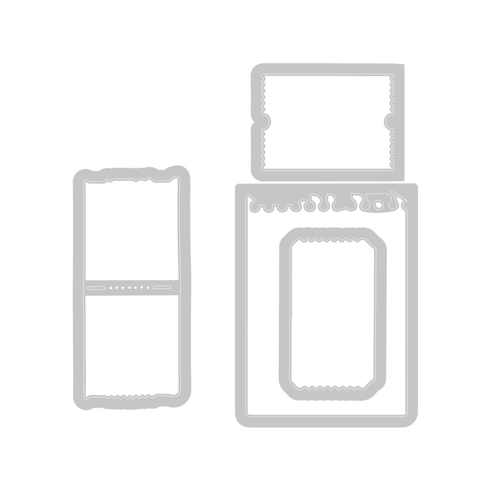 Sizzix Clear Stamps with Framelits Forever Journal Essentials (666705) Sizzix Clear Stamps with Framelits Forever Journal Essentials (666705)