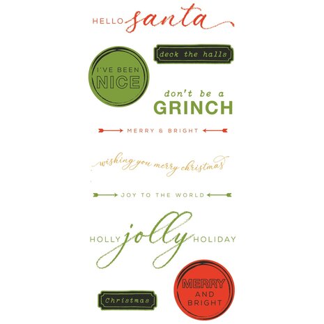 Sizzix Clear Stamps with Framelits Jolly Sentiments (666707) Sizzix Clear Stamps with Framelits Jolly Sentiments (666707)