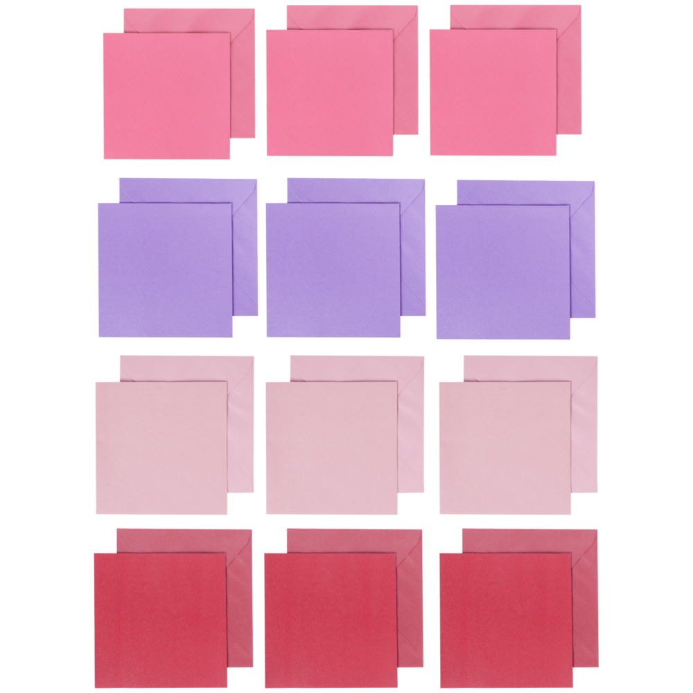 Craft & Design Cards & Envelopes 13x13cm Pink (3207165) Craft & Design Cards & Envelopes 13x13cm Pink (3207165)
