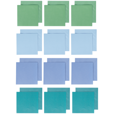 Craft & Design Cards & Envelopes 13x13cm Green (3207165)