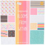 Craft Sensations Happiness Blooms From Within 12x12 Inch Paper Pad (CR9016/24A)