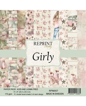 Reprint Girly 8x8 Inch Paper Pack (RPM057)