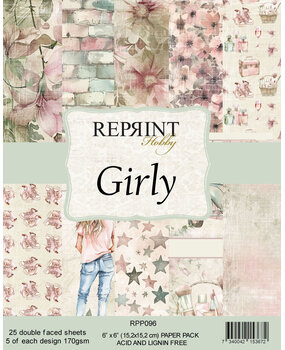Reprint Girly 6x6 Inch Paper Pack (RPP096) Reprint Girly 6x6 Inch Paper Pack (RPP096)