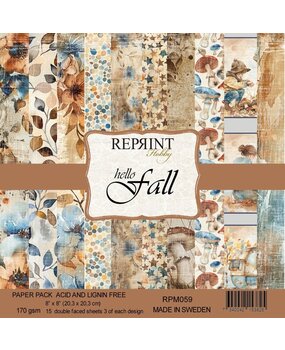 Reprint Hello Fall 8x8 Inch Paper Pack (RPM059)