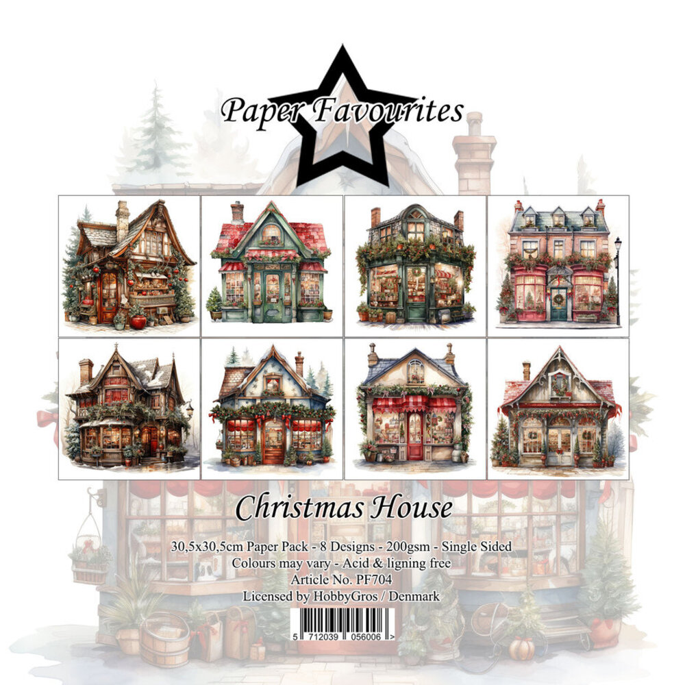 Paper Favourites Christmas House 12x12 Inch Paper Pack (PF704) Paper Favourites Christmas House 12x12 Inch Paper Pack (PF704)
