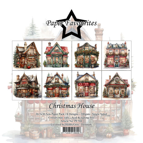 Paper Favourites Christmas House 12x12 Inch Paper Pack (PF704) Paper Favourites Christmas House 12x12 Inch Paper Pack (PF704)